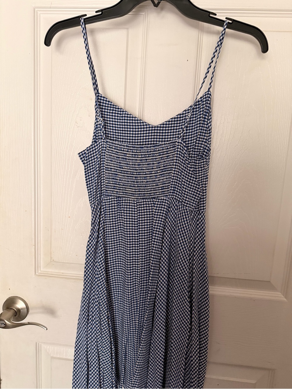 Old Navy Blue Gingham Spaghetti-Strap Sundress - Picture 2 of 5